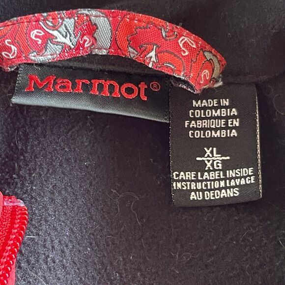 Marmot Jacket Mens Extra Large XL Windstopper Full Zip Red Gray Outdoor Winter - Picture 7 of 14